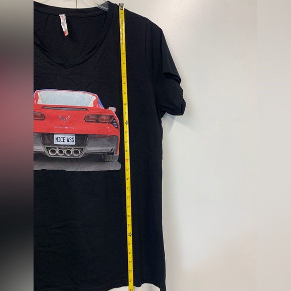 Red Corvette Nice Ass Black Tee - sz 3X - Picture 3 of 5
